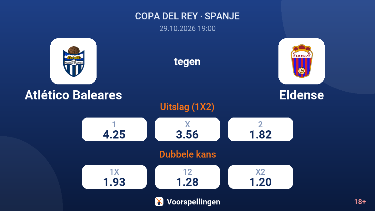 Atlético Baleares - Eldense — quoteringen
