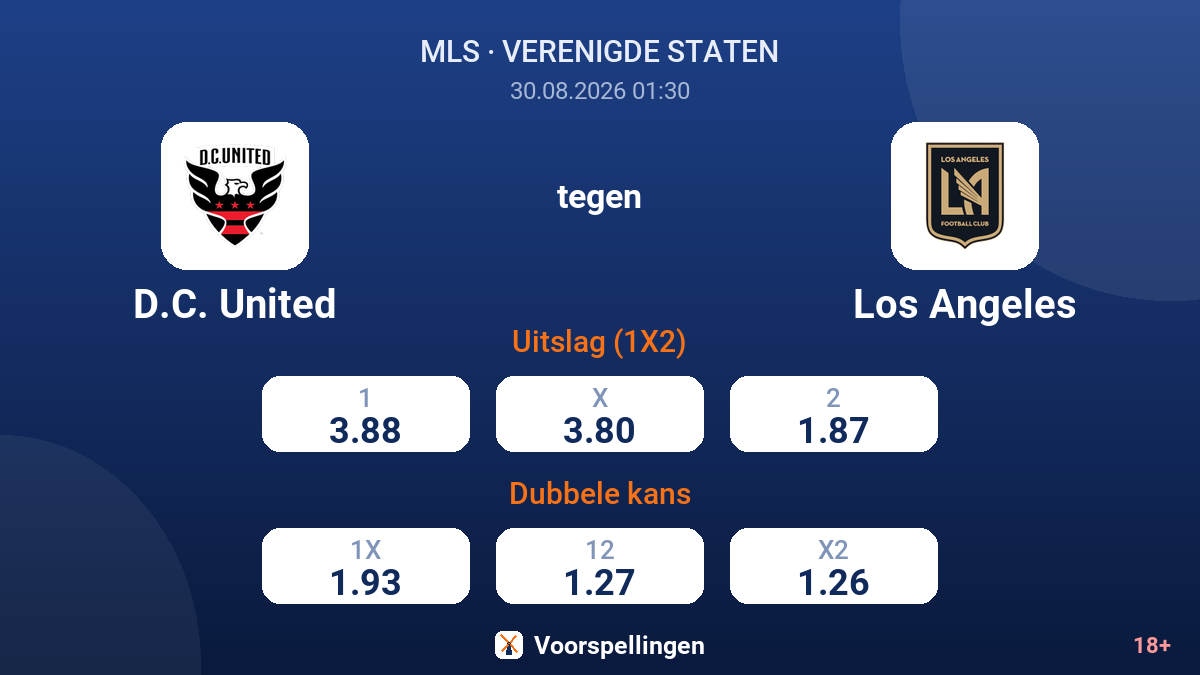 D.C. United - Los Angeles — quoteringen
