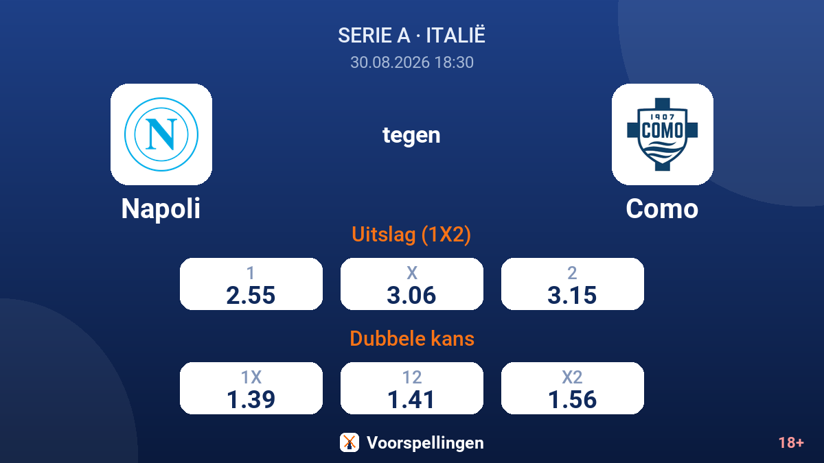 Napoli - Como — quoteringen