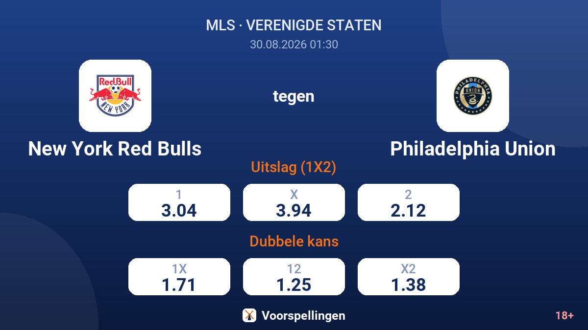 New York Red Bulls - Philadelphia Union — quoteringen