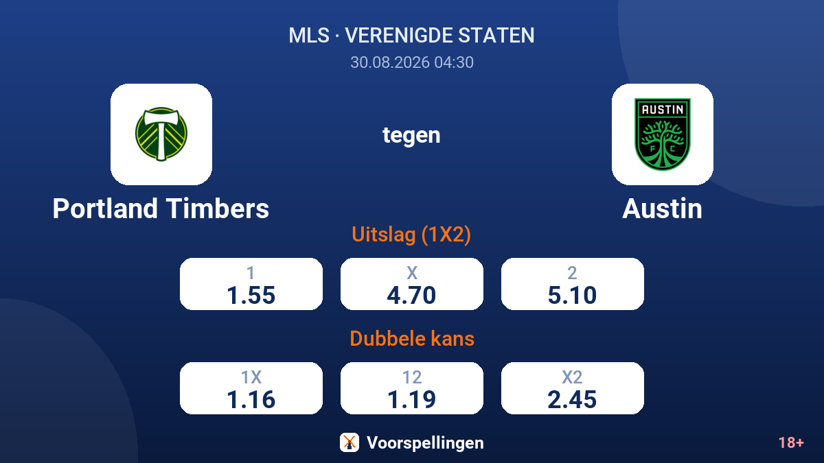 Portland Timbers - Austin — quoteringen